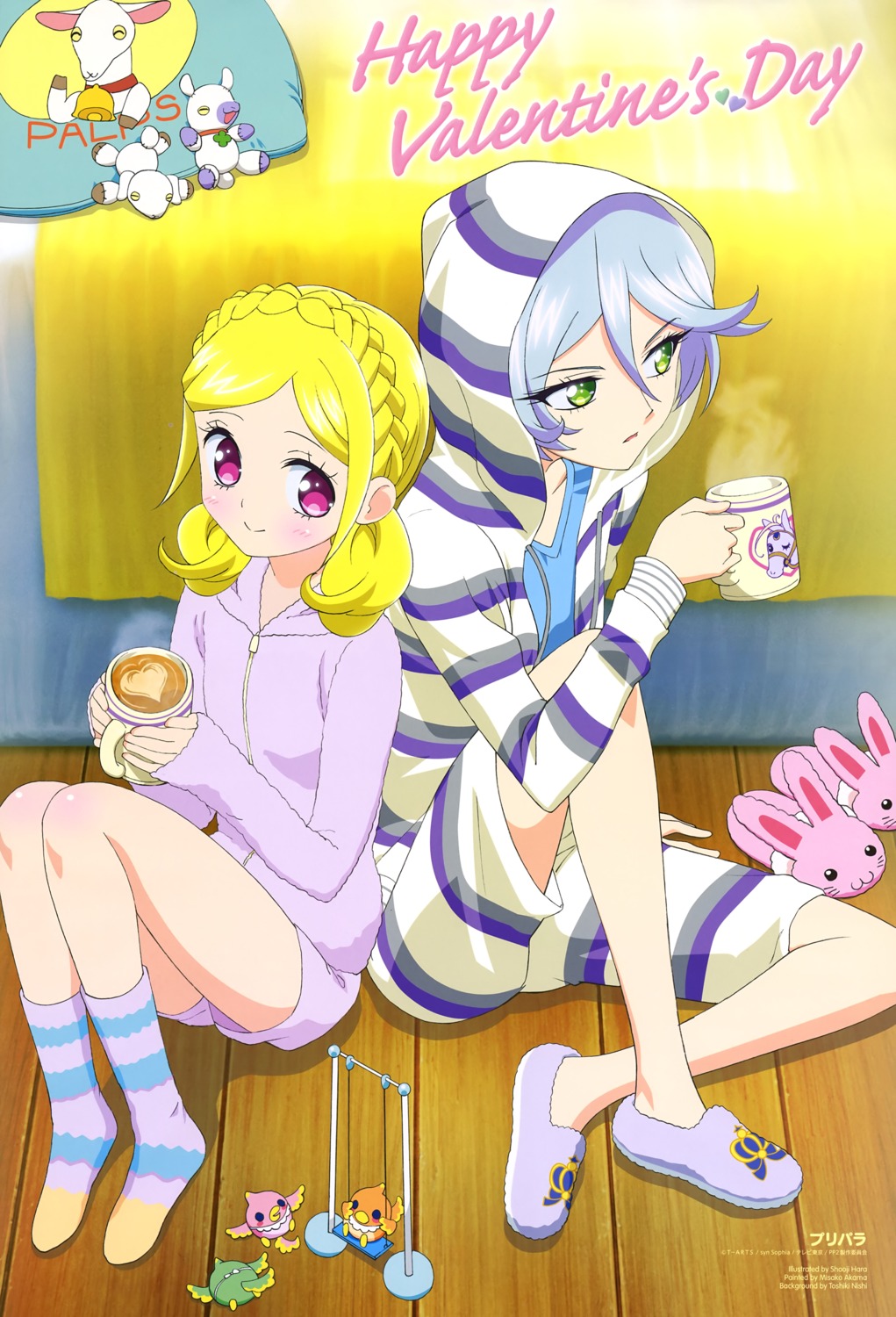 hara_shouji, midorikaze_fuwari, pretty_series, pripara, shikyoin_hibiki, valentine