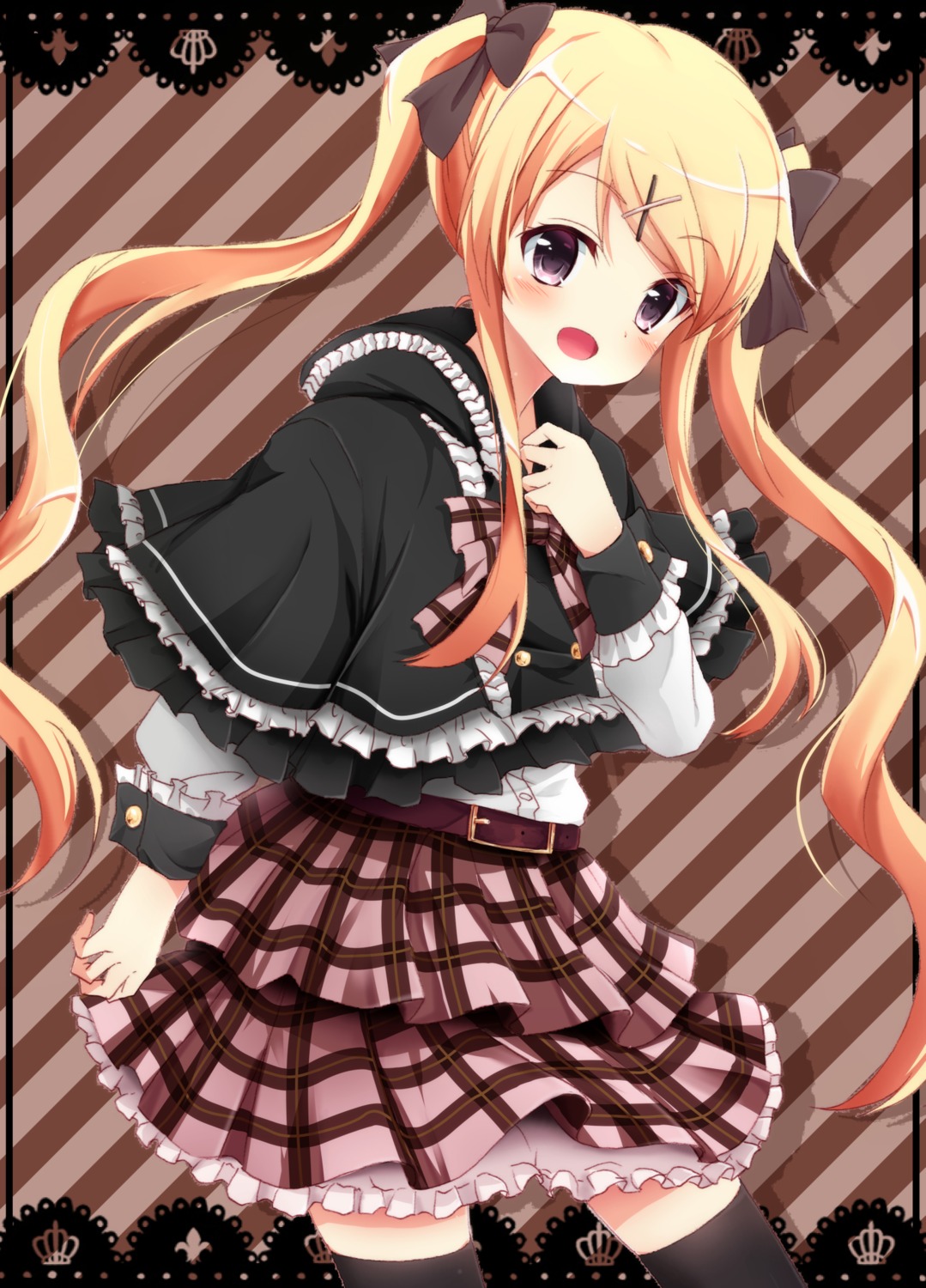 bassa, kin-iro_mosaic, kujou_karen, thighhighs