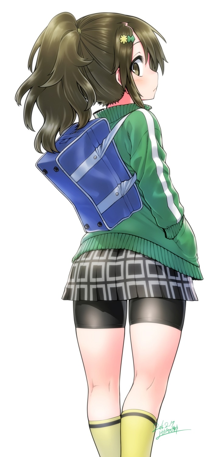 bike_shorts, sweater, yoshida_hideyuki