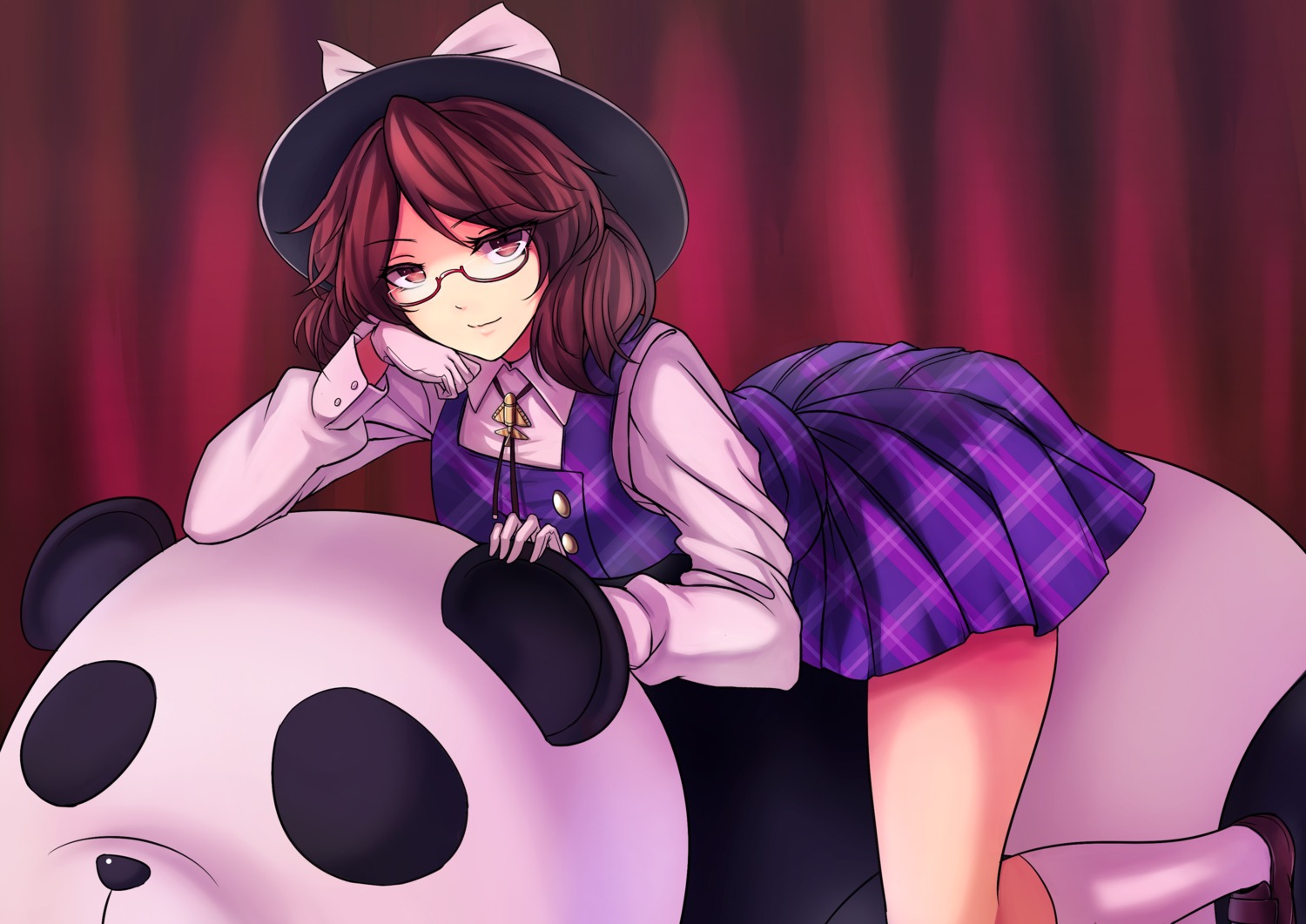 dress, koissa, megane, touhou, usami_sumireko
