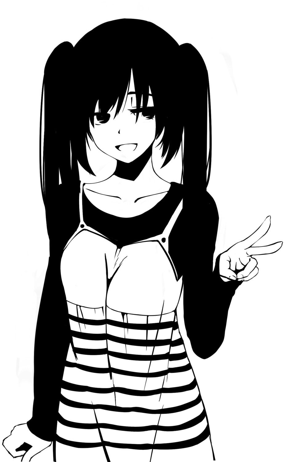 dress, ml_ruru, monochrome