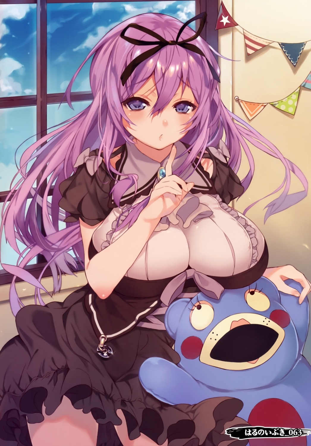harunoibuki, murasaki_(senran_kagura), screening, seifuku, senran_kagura
