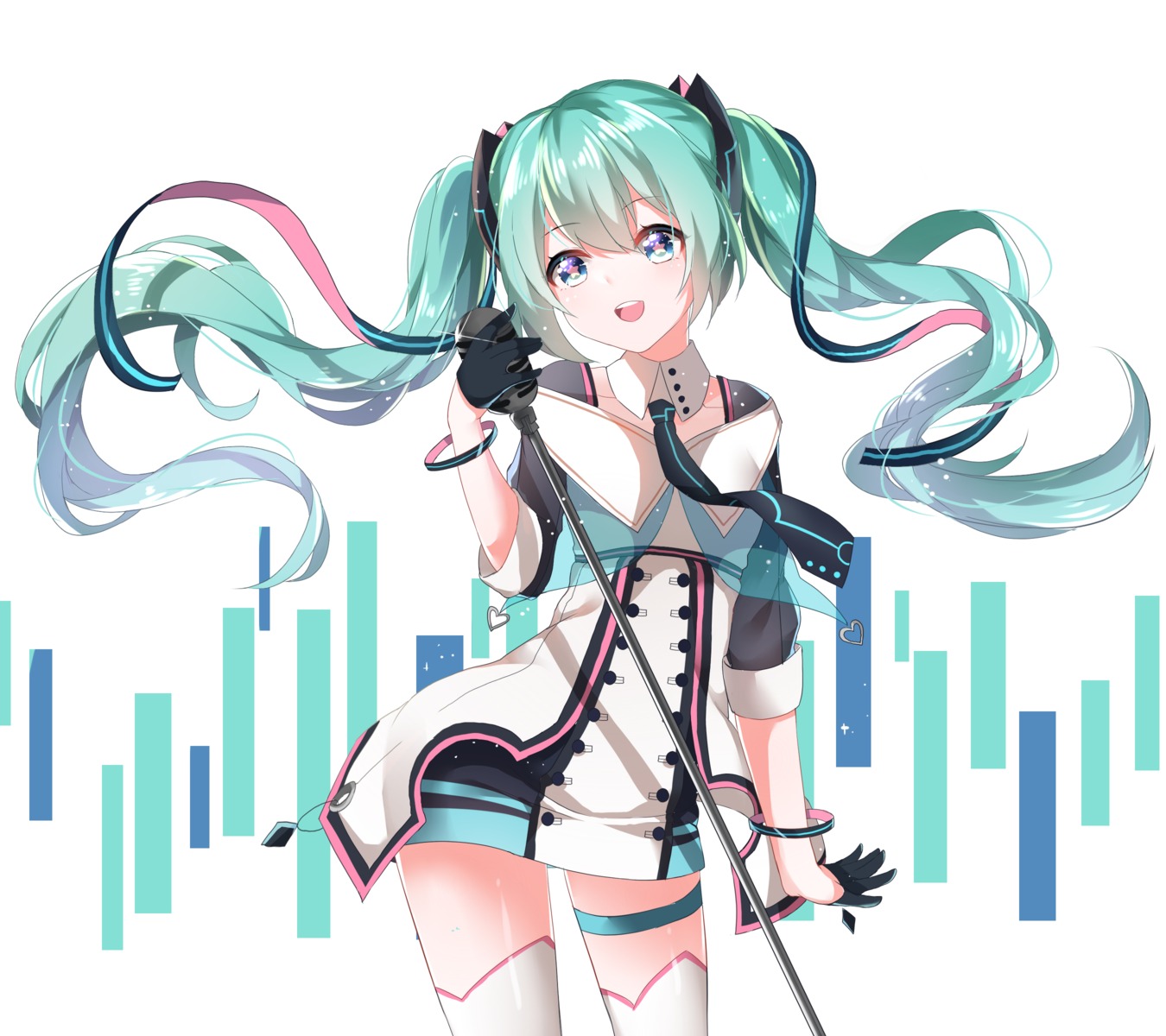 chuo_zi, garter, hatsune_miku, magical_mirai, thighhighs, vocaloid