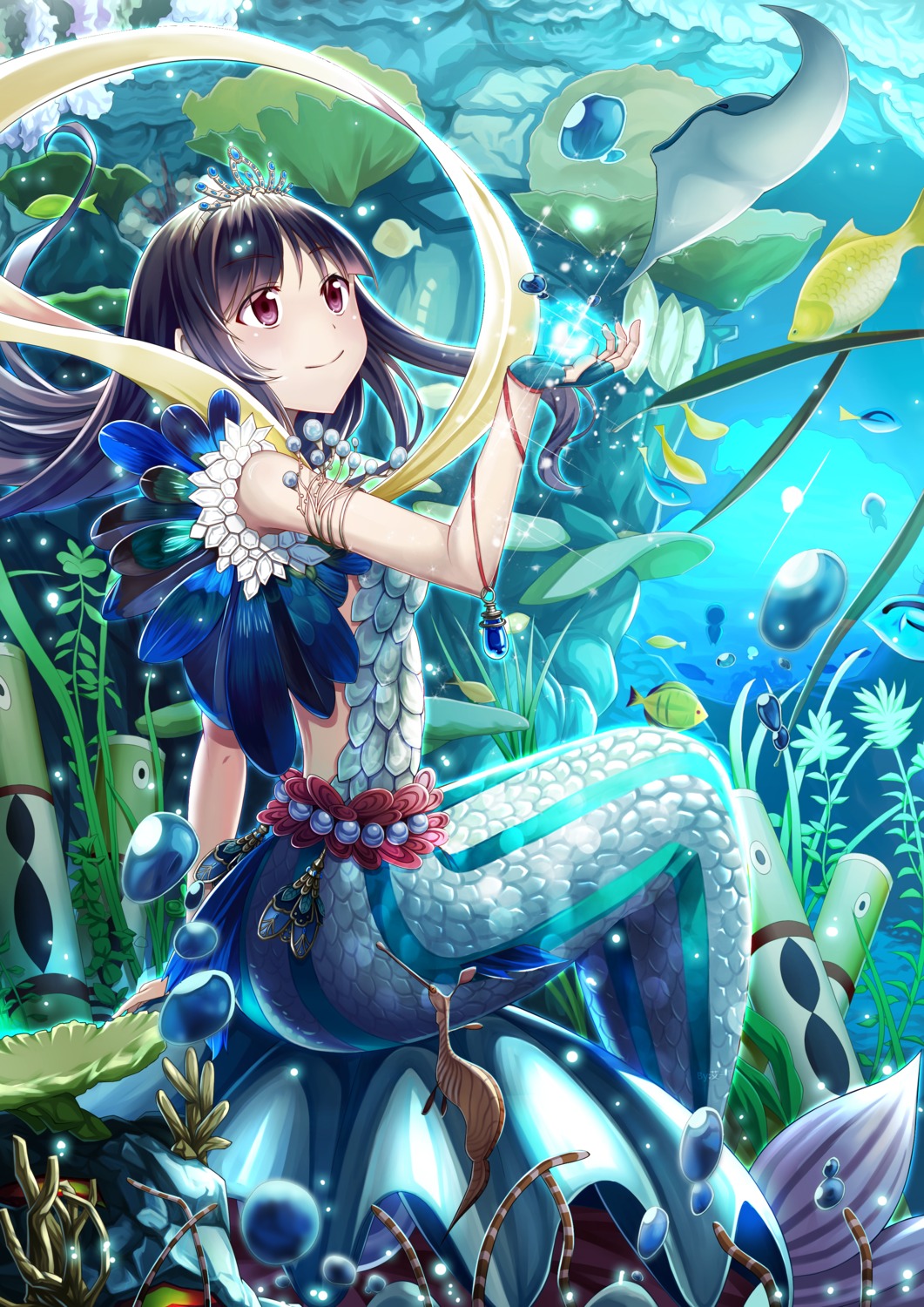 ling_si, mermaid, monster_girl, tail