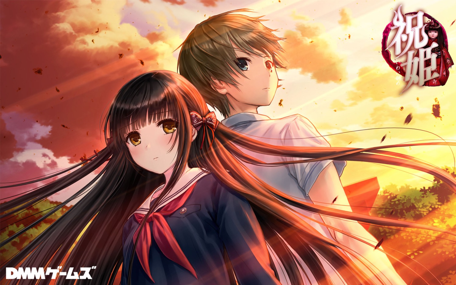 dmm_games, iwaihime, kazuharu_kina, seifuku, wallpaper