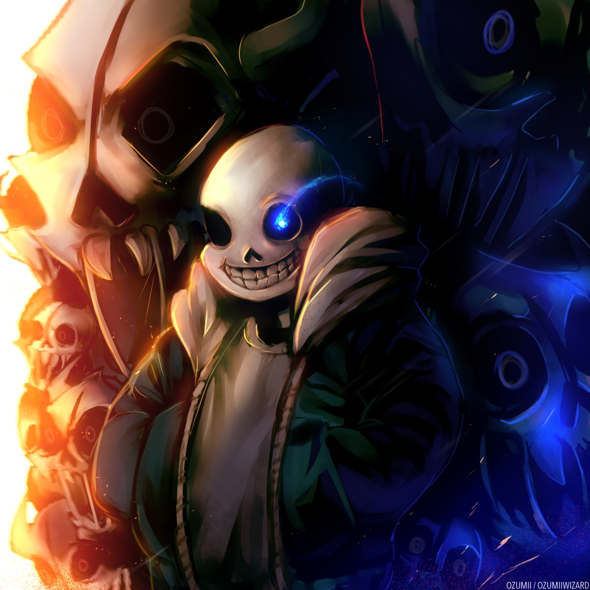 male, ozumii, sans, undertale