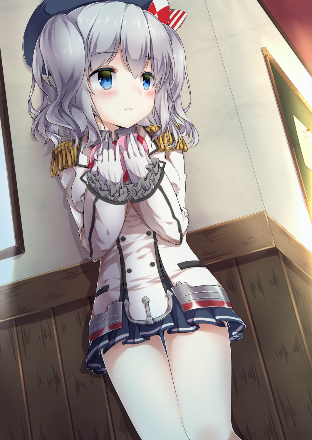 amane_tari, kantai_collection, kashima_(kancolle), uniform, valentine