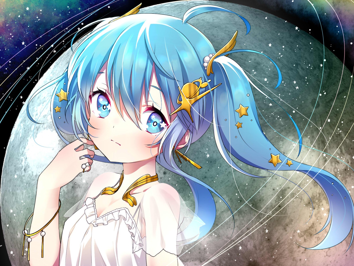 cleavage, hatsune_miku, see_through, suzuki_moeko, vocaloid, wallpaper