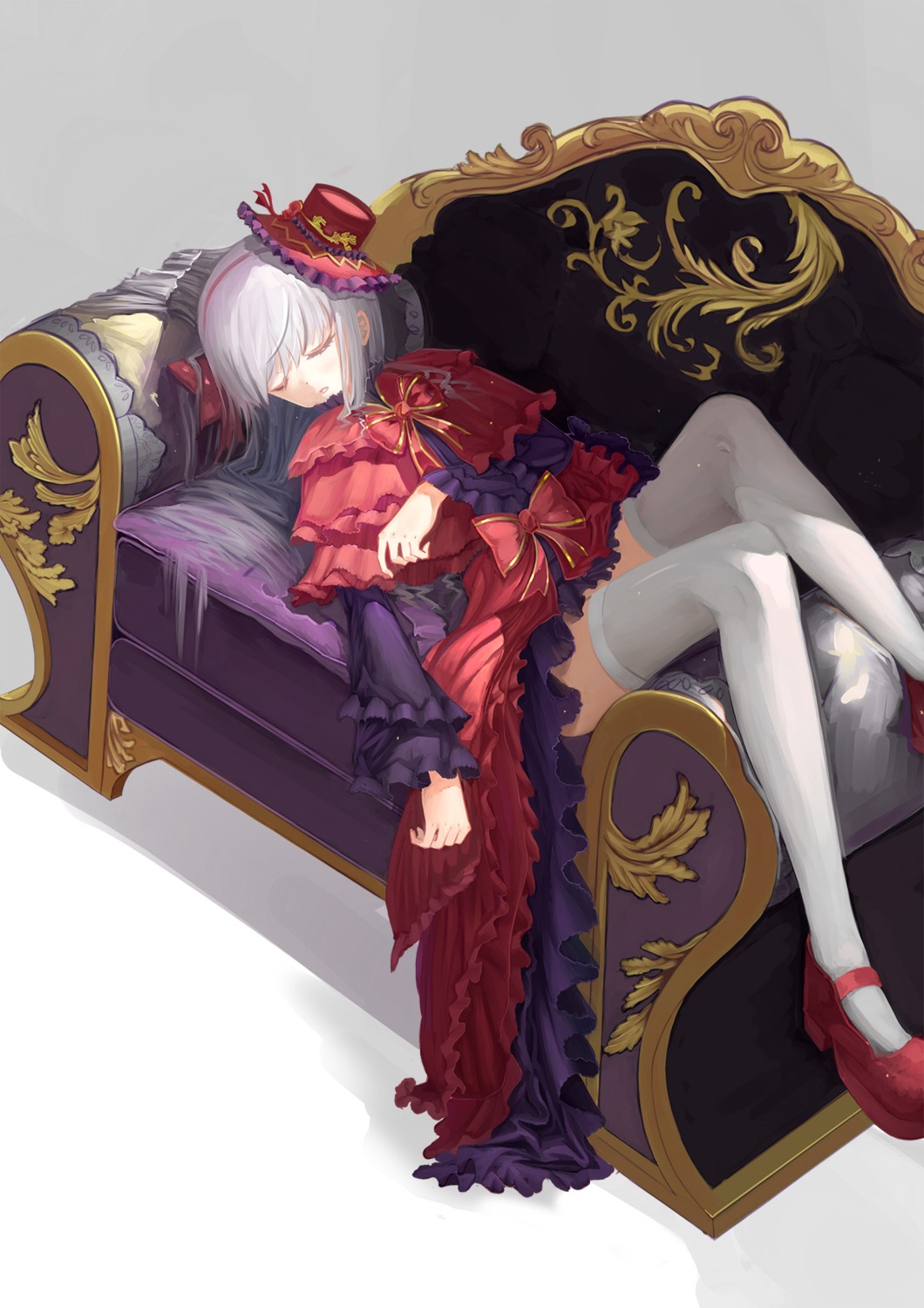 dress, heels, k, kushina_anna, thighhighs, xiuji_hua_jiu_liuli