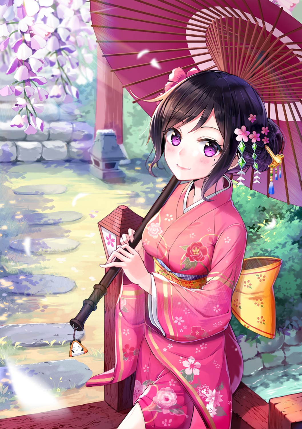 kimono, shoonia, umbrella