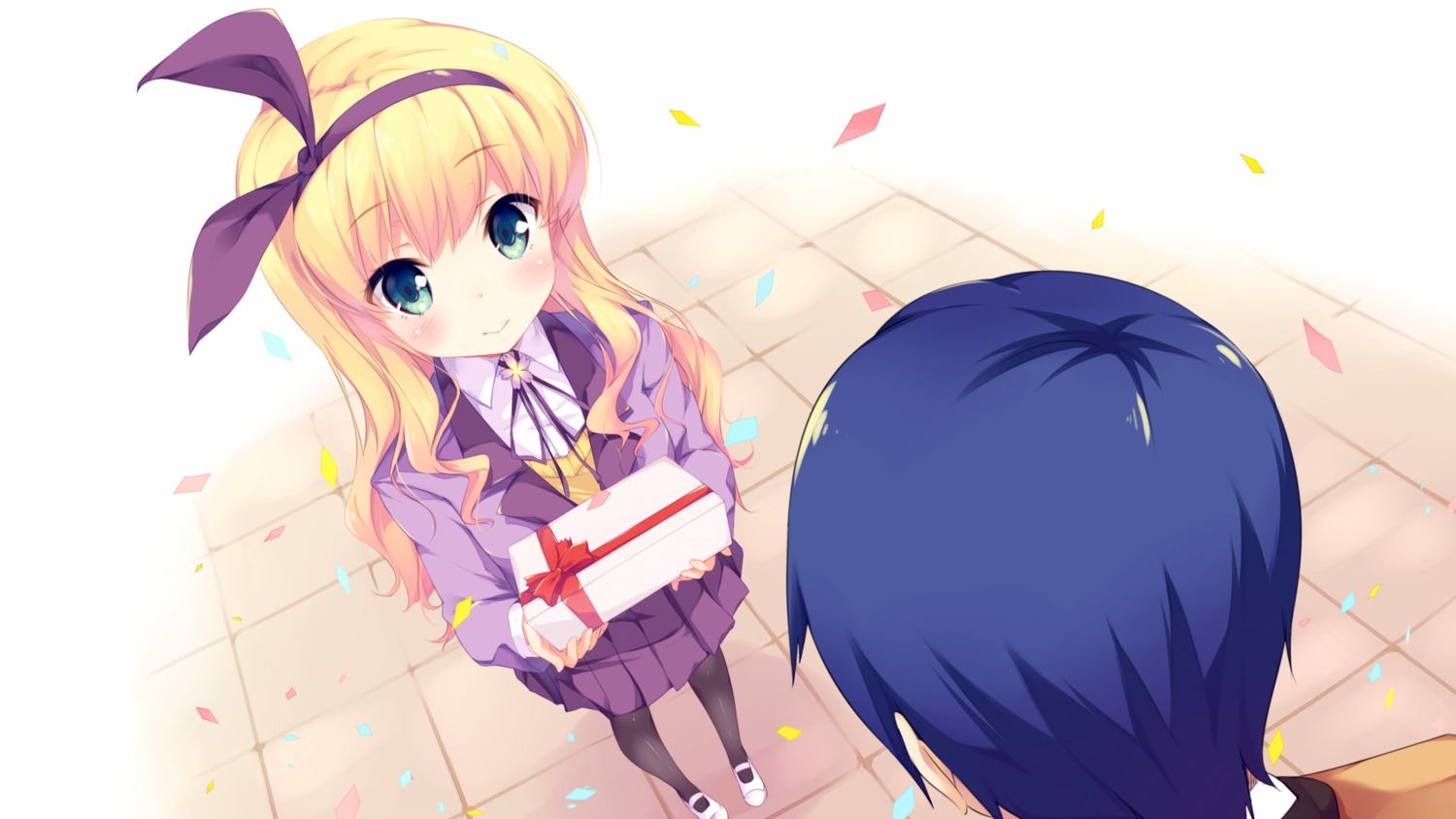 isurugi_mio, mimura_zaja, mm!, pantyhose, sado_tarou, seifuku, wallpaper