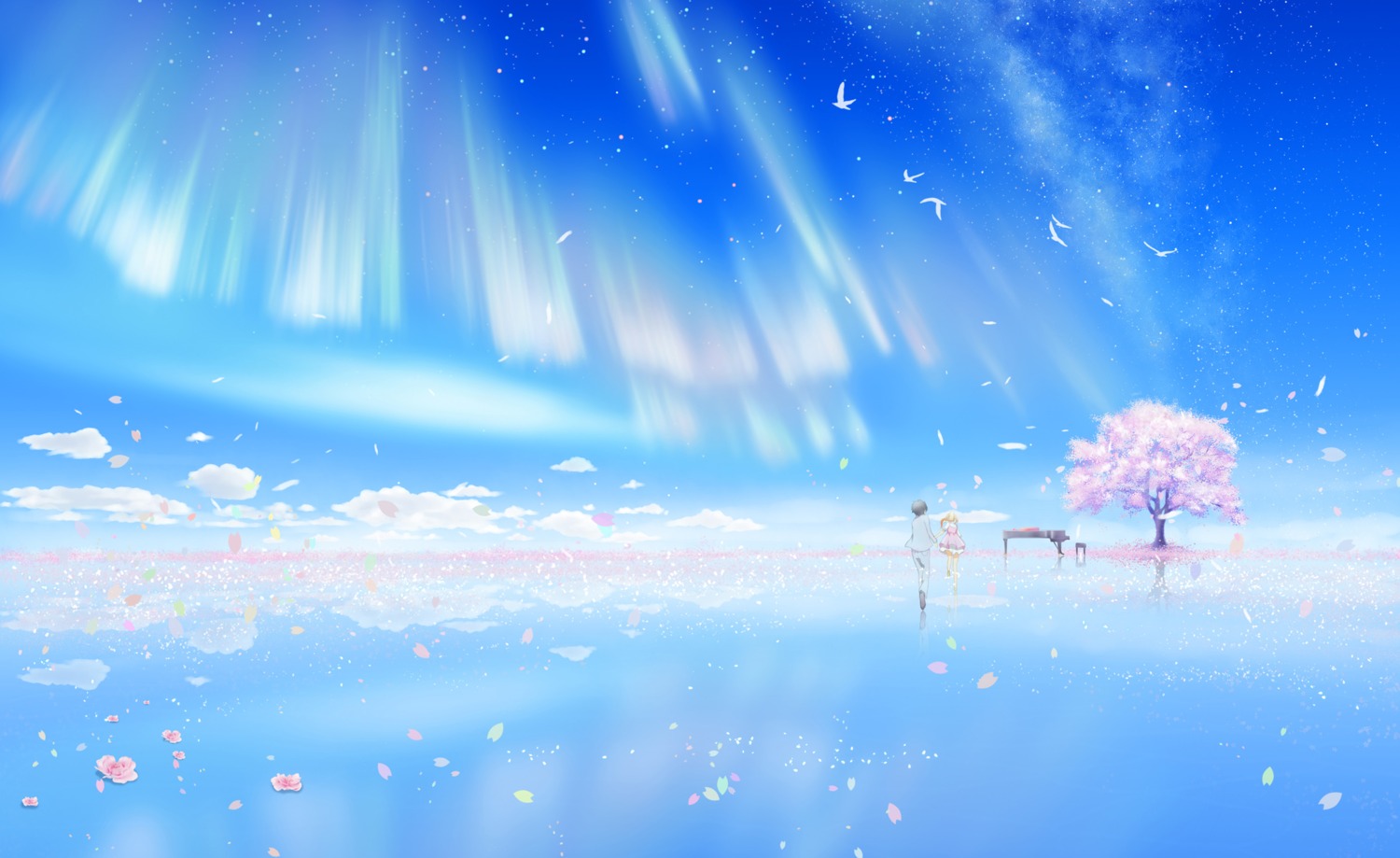 arima_kousei, dress, landscape, miyazono_kaori, sanaa, shigatsu_wa_kimi_no_uso