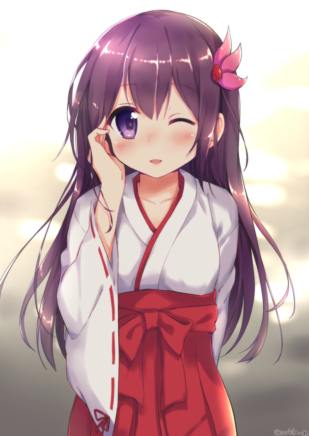 ezoshika, kantai_collection, kisaragi_(kancolle), miko
