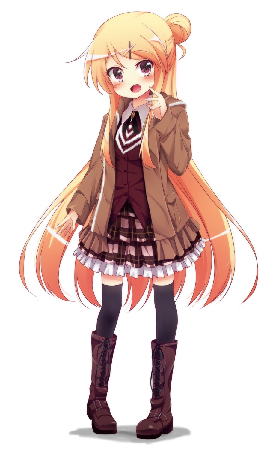 bassa, kin-iro_mosaic, kujou_karen, thighhighs
