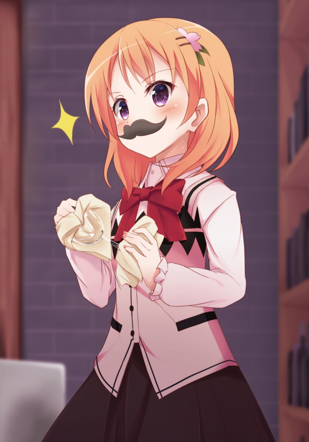 bassa, gochuumon_wa_usagi_desu_ka?, hoto_cocoa, waitress