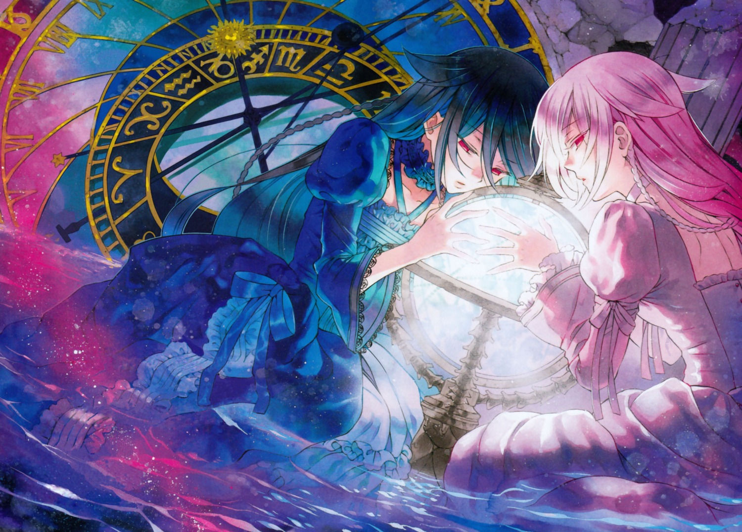 alice_(pandora_hearts), dress, mochizuki_jun, pandora_hearts, wet, will_of_the_abyss