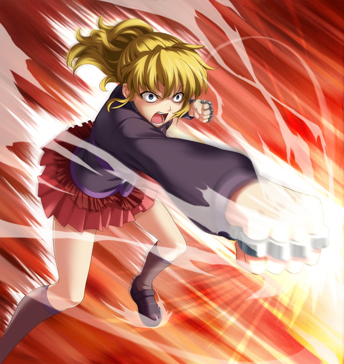 seifuku, tagme, umineko_no_naku_koro_ni, ushiromiya_jessica, weapon