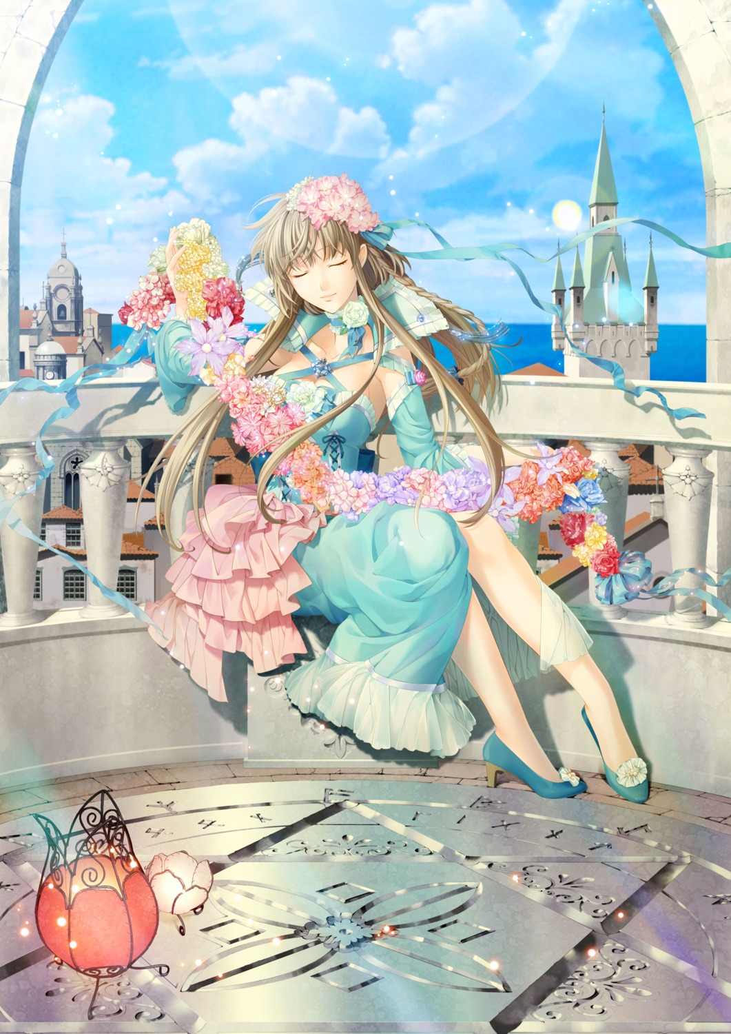 cleavage, dress, heels, yuasa_tsugumi