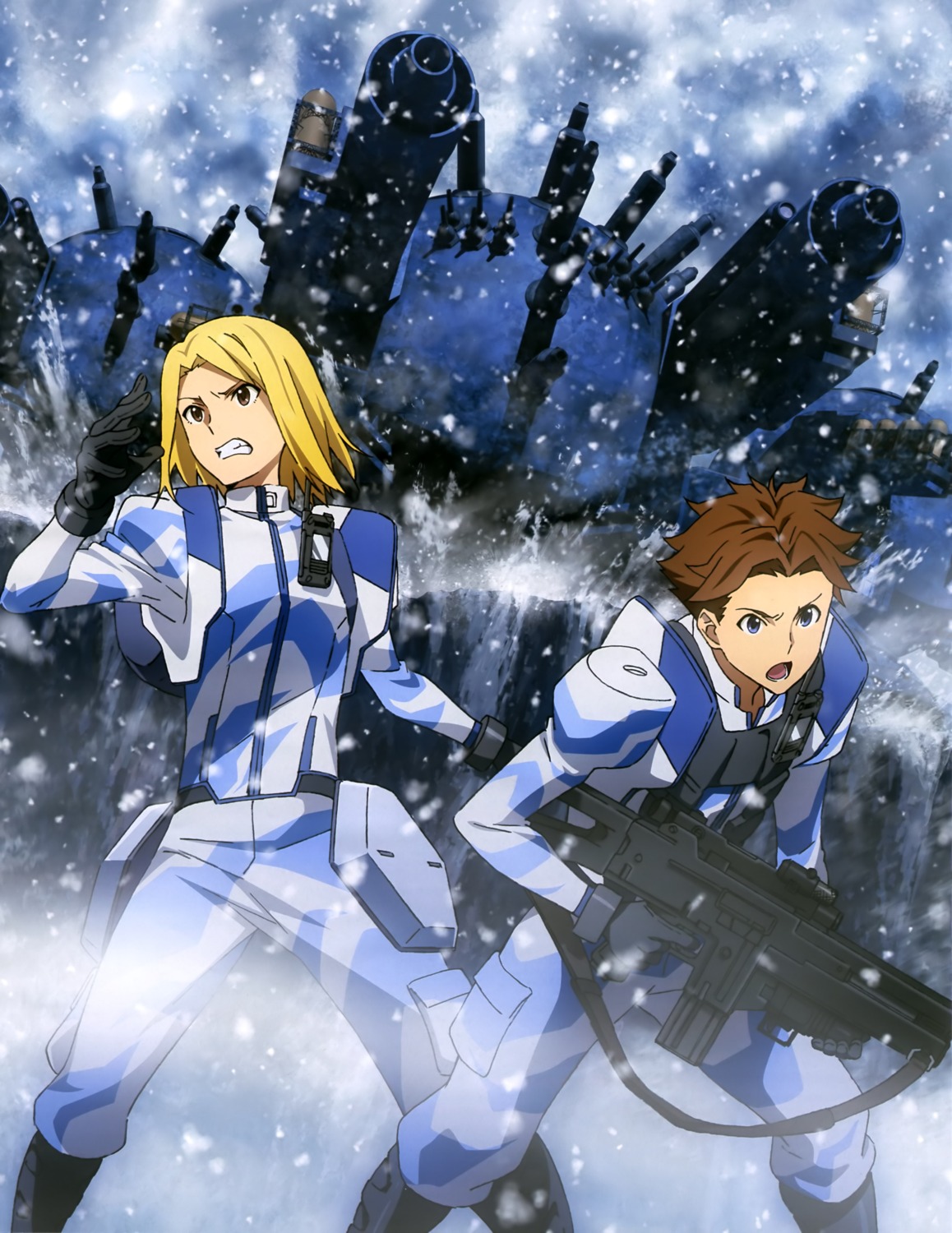 gun, havia_winchell, heavy_object, mecha, qwenthur_barbotage, tagme, uniform