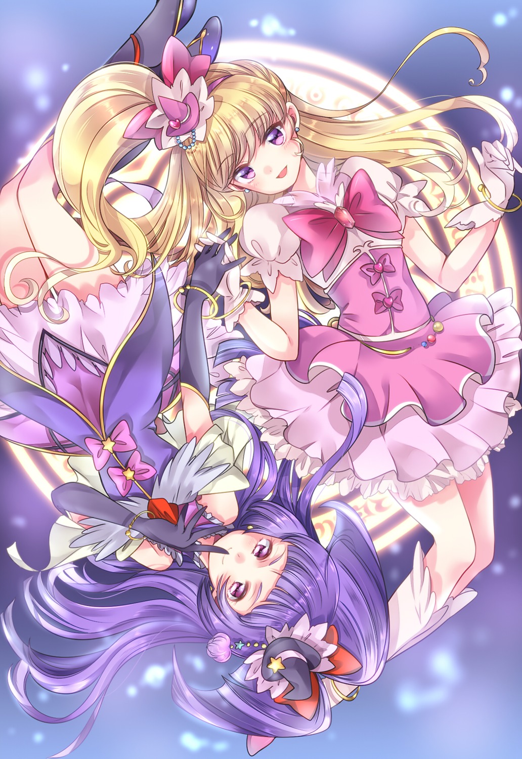 asahina_mirai, dress, izayoi_riko, mahoutsukai_precure!, mihara_youzora, precure