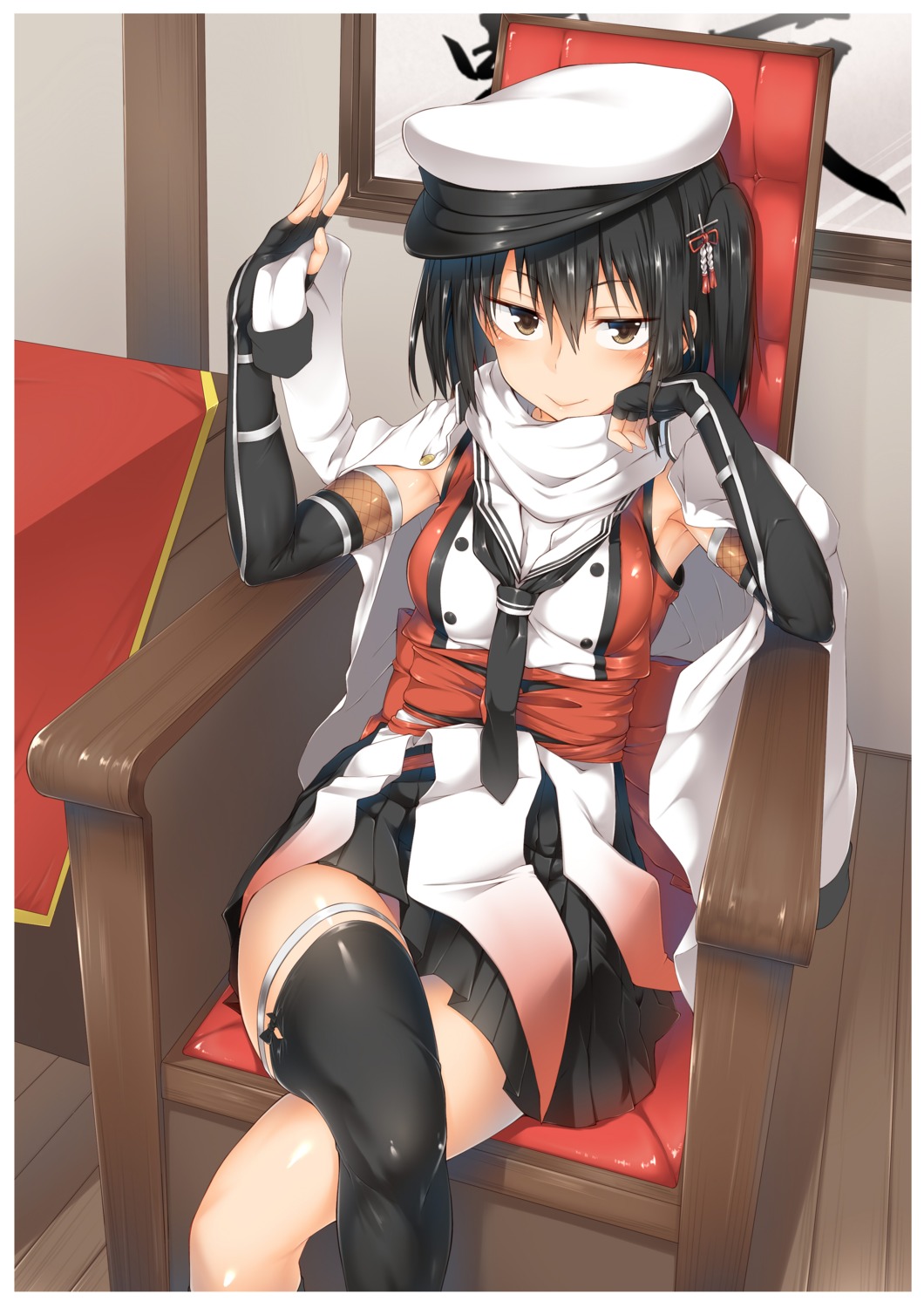 kantai_collection, seifuku, sendai_(kancolle), spirytus_tarou, thighhighs