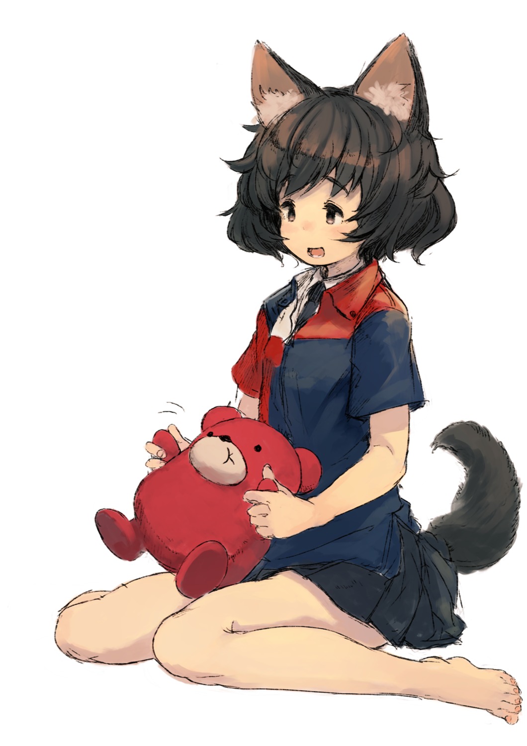 akiyama_yukari, animal_ears, girls_und_panzer, nuko-d, tail
