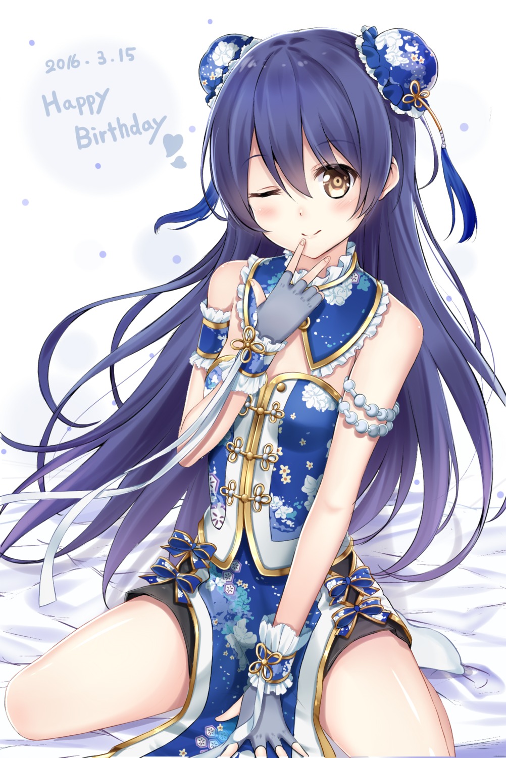 asian_clothes, karumayu, love_live!, love_live!_(series), sonoda_umi