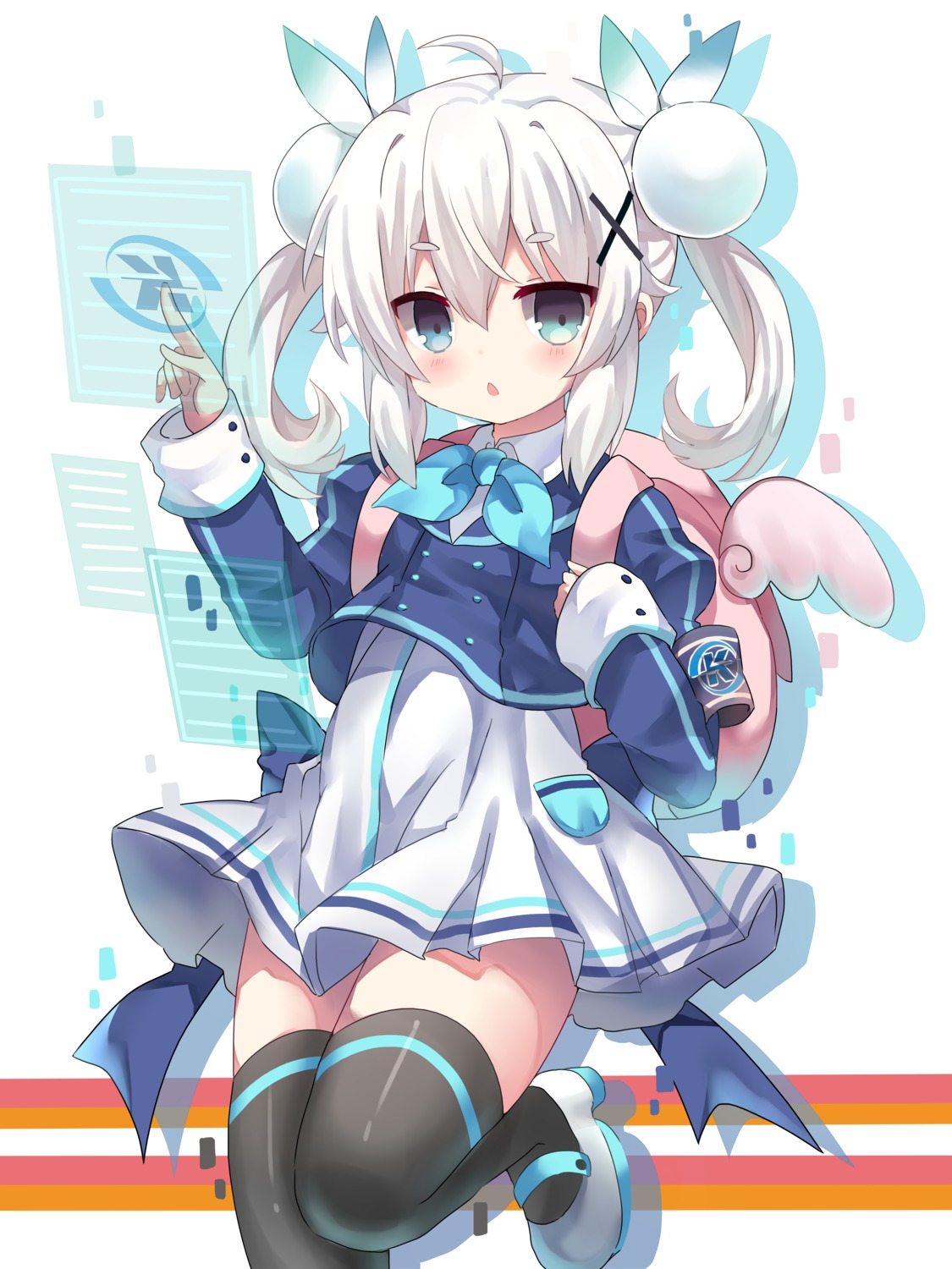 dress, seifuku, shiodome_oji, thighhighs