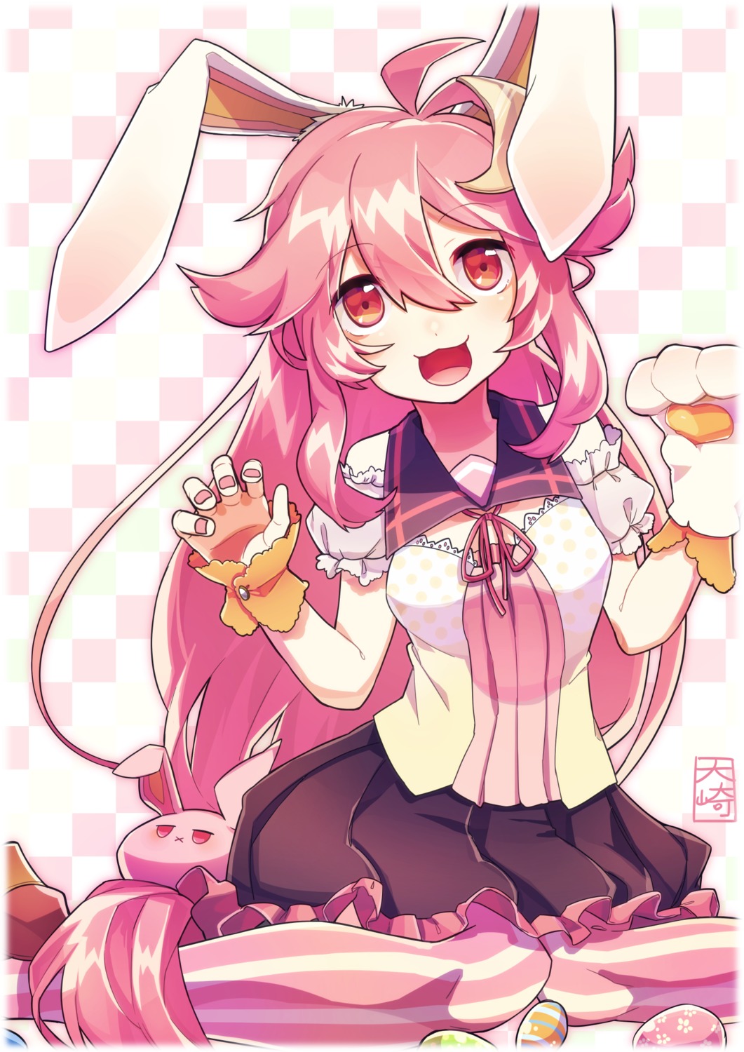 animal_ears, bunny_ears, kantai_collection, osaki_naya, pantyhose, uzuki_(kancolle)