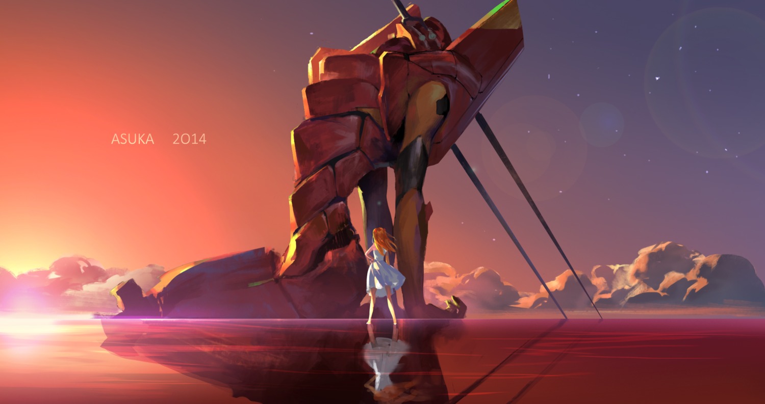 dress, eva_02, kzcjimmy, mecha, neon_genesis_evangelion, souryuu_asuka_langley