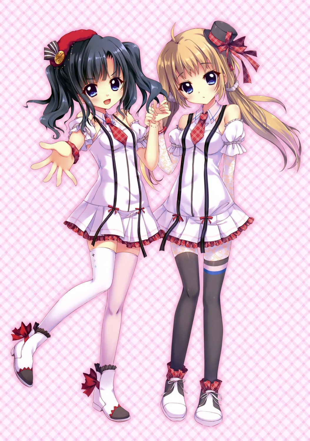 itsumura_haruka, itsumura_yukari, izumi_tsubasu, pantyhose, re:stage!_project, thighhighs