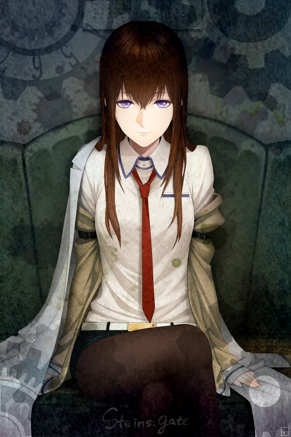 makise_kurisu, ougi_yomi, pantyhose, steins;gate