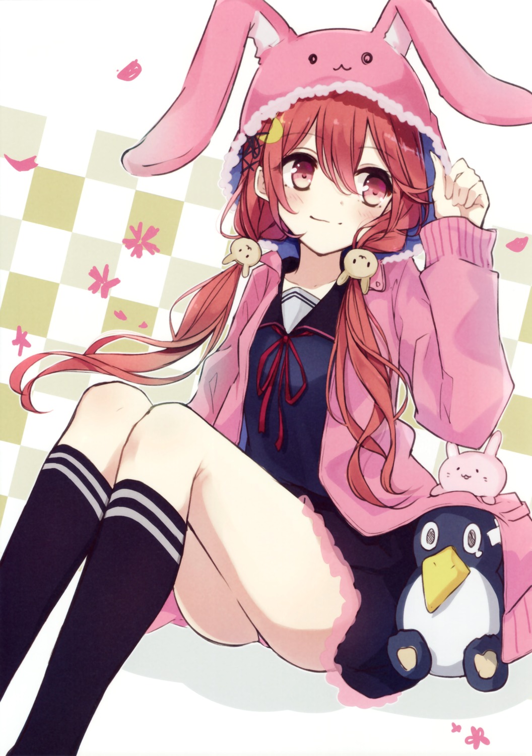 berukko, kantai_collection, pantsu, seifuku, sweater, uzuki_(kancolle)