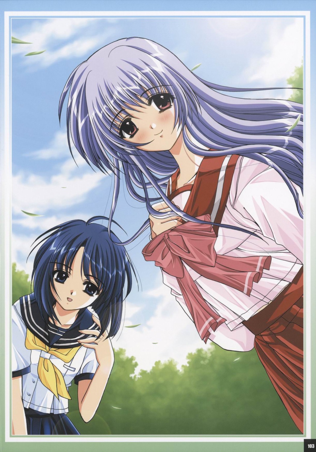 himekawa_kotone, nishimata_aoi, seifuku, to_heart, to_heart_(series)