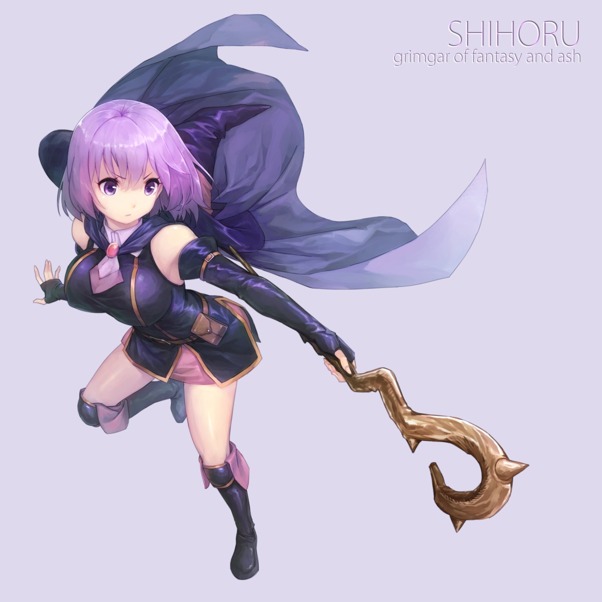 curry_bowl, erect_nipples, hai_to_gensou_no_grimgar, shihoru, weapon, witch