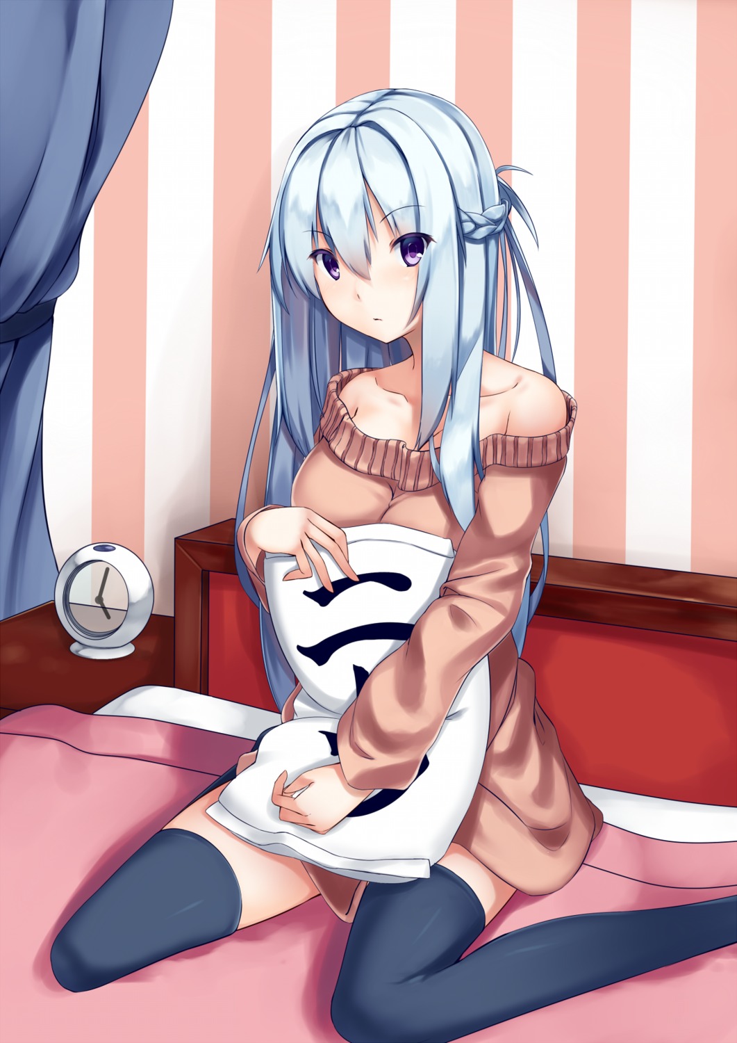 karakura, sweater, thighhighs