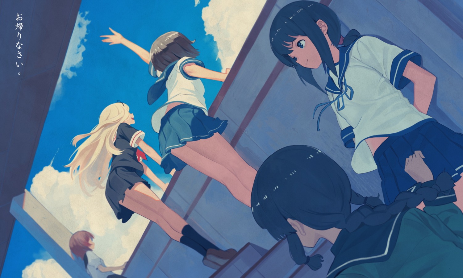 fubuki_(kancolle), kantai_collection, kitakami_(kancolle), ladic, miyuki_(kancolle), mutsuki_(kancolle), seifuku, yuudachi_(kancolle)