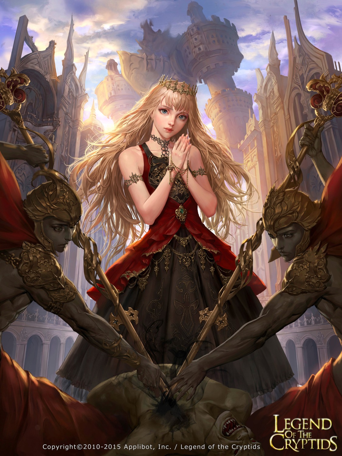 armor, dospi, dress, legend_of_the_cryptids, monster, weapon