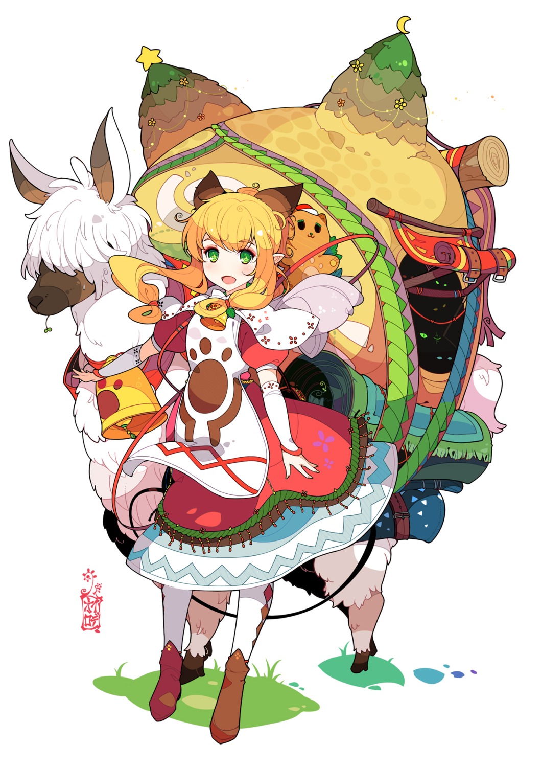 dress, ideolo, monster_hunter, monster_hunter_x, nekojo, pantyhose, pointy_ears