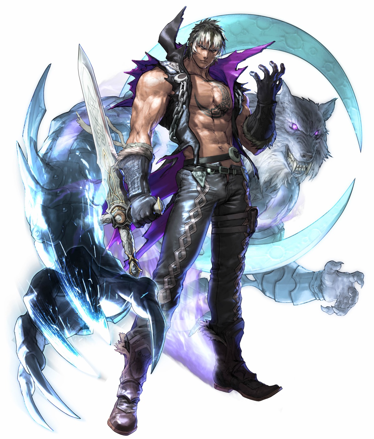 armor, bandai_namco, e.i.n., kawano_takuji, male, open_shirt, soul_calibur, soul_calibur_v