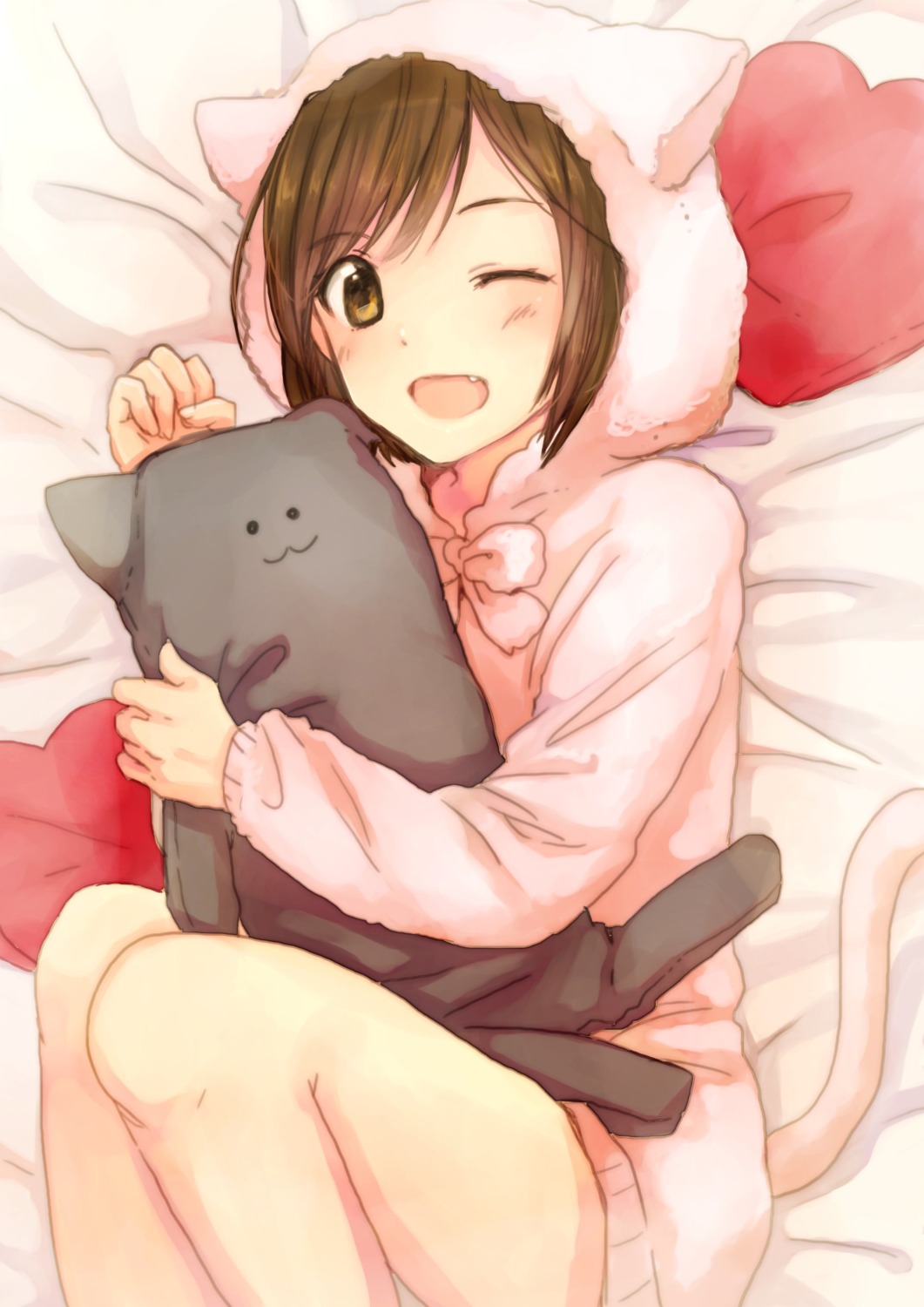 animal_ears, maekawa_miku, munya, tail, the_idolm@ster, the_idolm@ster_cinderella_girls