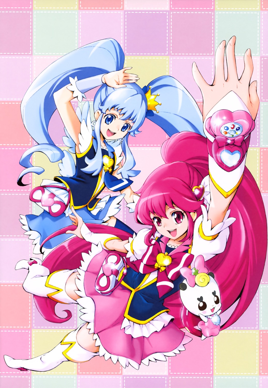 aino_megumi, dress, happinesscharge_precure!, heels, kamikita_futago, precure, ribbon_(precure), shirayuki_hime_(precure)