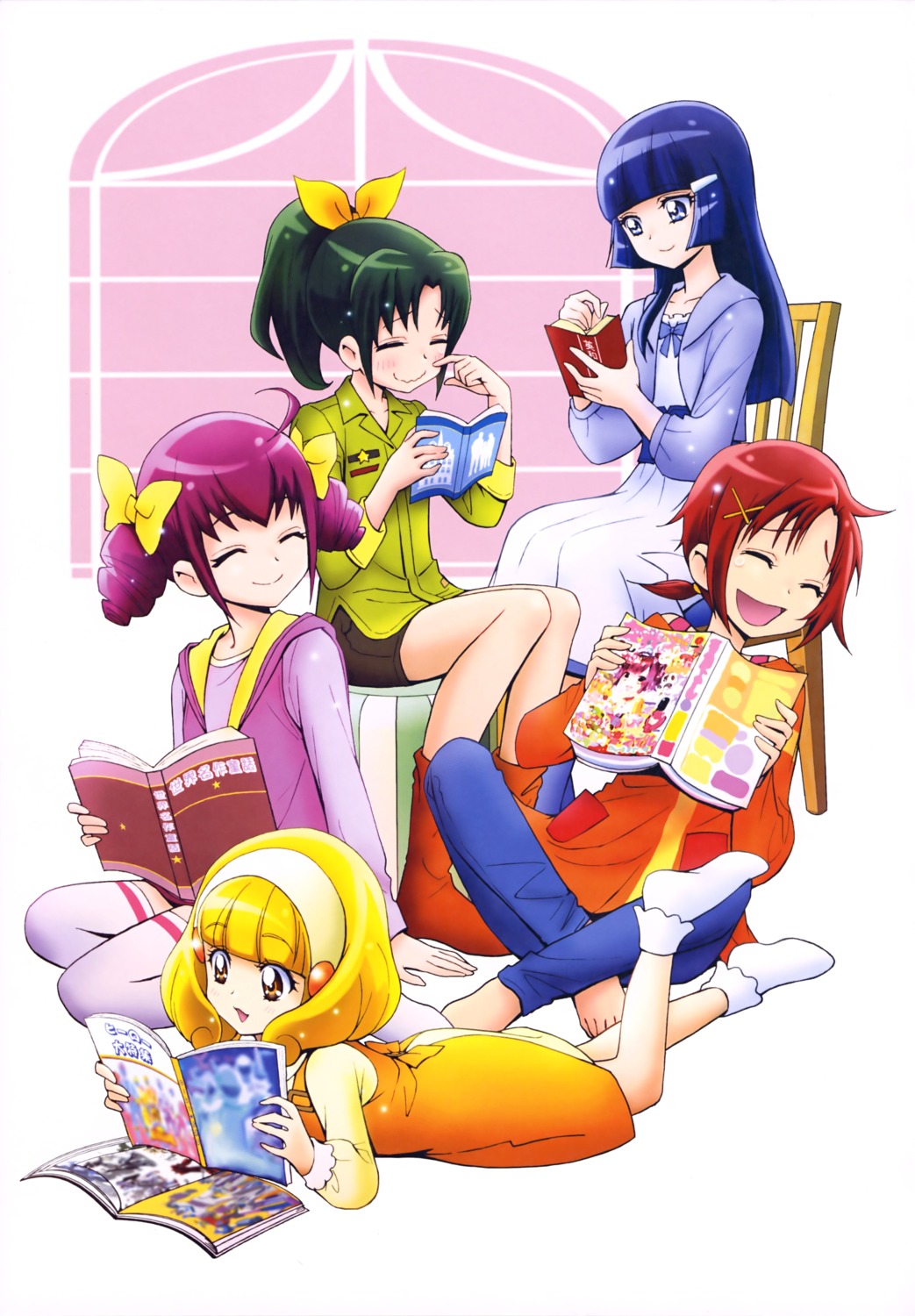 aoki_reika, dress, hino_akane, hoshizora_miyuki, kamikita_futago, kise_yayoi, midorikawa_nao, precure