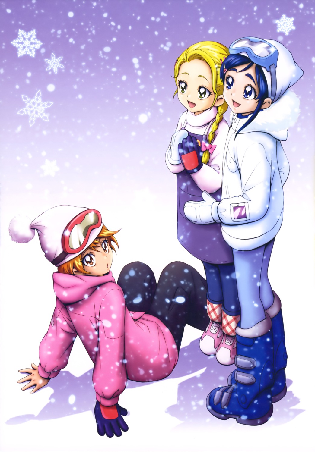 futari_wa_precure, kamikita_futago, kujou_hikari, misumi_nagisa, pantyhose, precure, yukishiro_honoka