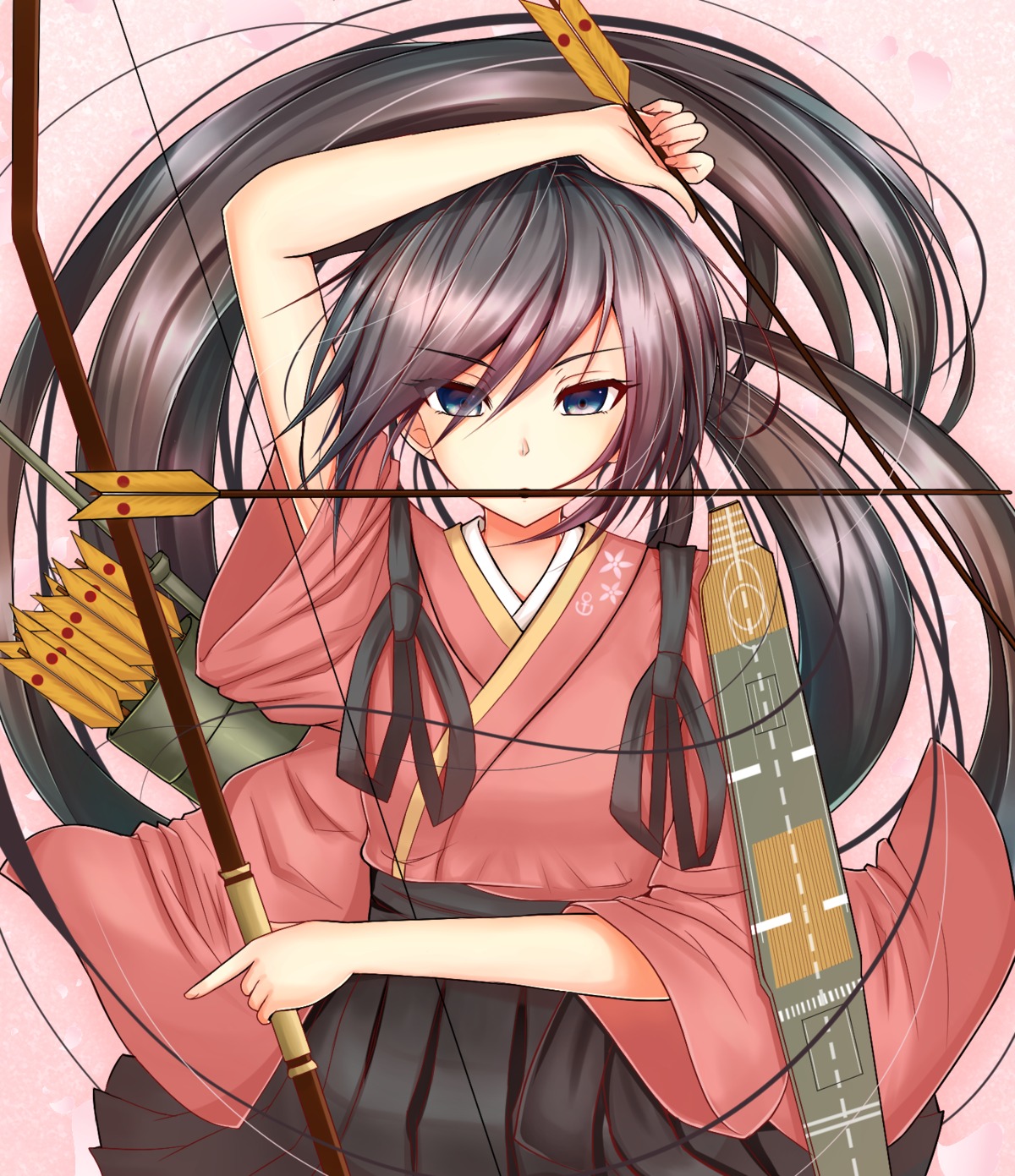 houshou_(kancolle), japanese_clothes, kantai_collection, sazamiso_rx, weapon