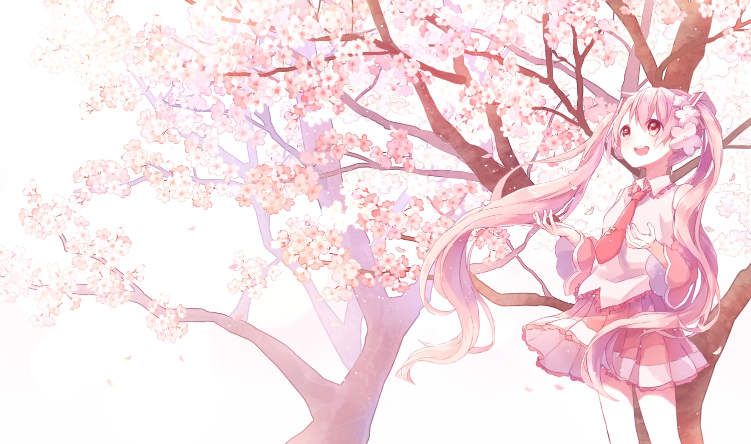 hatsune_miku, sakura_miku, sentaro207, vocaloid