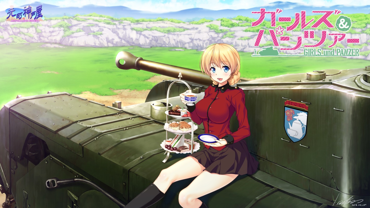 darjeeling, girls_und_panzer, hozumi_kaoru, uniform