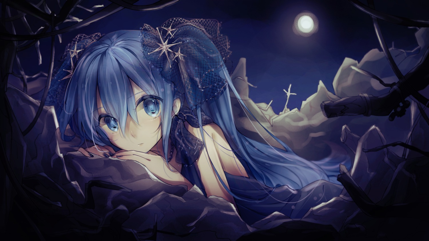 dress, hatsune_miku, marchen_noir, vocaloid, wallpaper