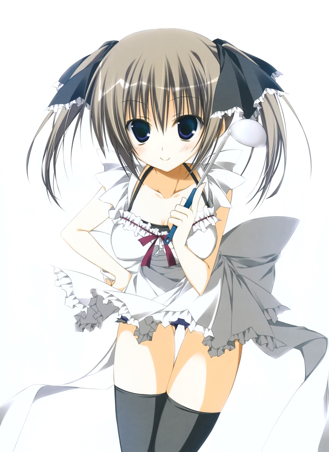 cleavage, inugami_kira, seitokai_no_ichizon, shiina_minatsu, thighhighs