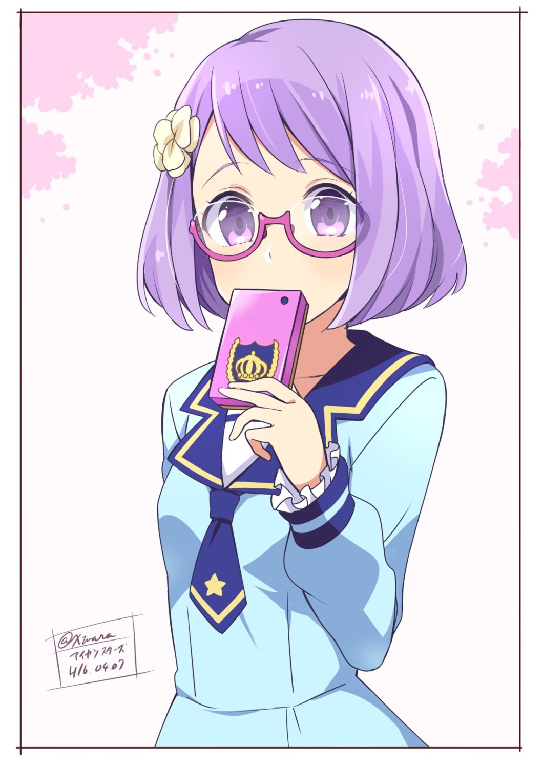 aikatsu!, aikatsu_stars!, megane, nanakura_koharu, seifuku, wara